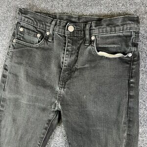 Levi's 510 Jeans Mens 29X27 Gray Denim Cotton Stretch Skinny Fit Travel Low Rise